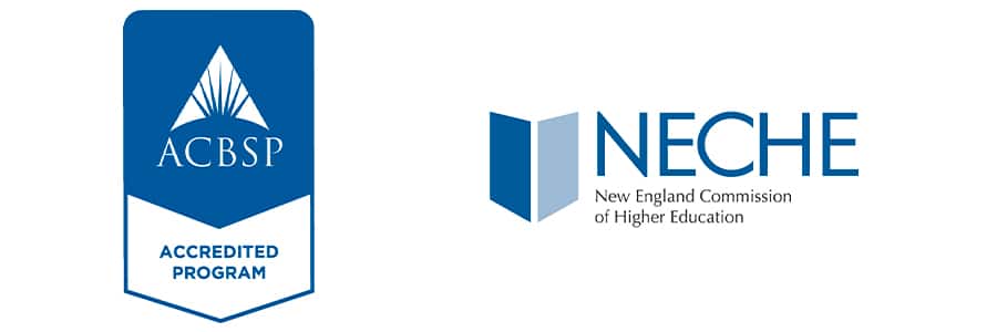 ACBSP Accredited Program and NECHE Logos