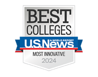 US News Best Colleges Most Innovative Badge 2024