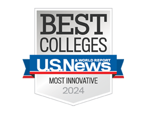 US News Best Colleges Most Innovative Badge 2024