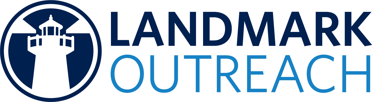 Landmark Outreach logo.
