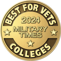Military Times 2024 'Best for Vets: Colleges' logo.