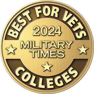 Military Times 2024 'Best for Vets: Colleges' logo.